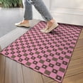 thumbnail image 4 of Pink Brown Heart Checkered Pattern Door Rugs,Washable Non Slip Door Mats Indoor,Decorative Door Mats,Entry Mat Indoor for Entrance,Bedroom,Kitchen,Bathroom,17"x30", 4 of 6