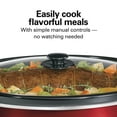 thumbnail image 3 of Hamilton Beach 8 Qt Slow Cooker, Stoneware Crock with Removable Pot, Red, 3 of 8