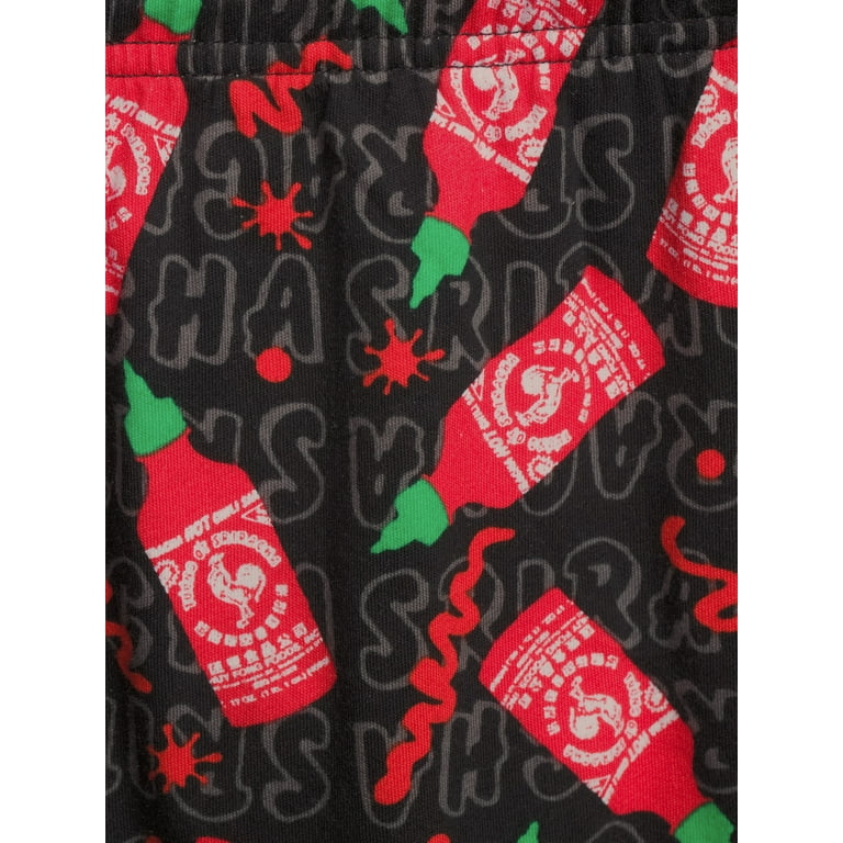 Sriracha Bottle All over Print Cotton Polyester Men s Sleep Pants