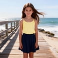 thumbnail image 6 of OGLCCG Cotton Linen Camisole Tops for Girls Spaghetti Strap Plaid Tank Tops Summer Casual Sleeveless Shirts 4-14 Years, 6 of 7