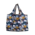 thumbnail image 2 of Bolso de compras plegable con patrón de animales de frutas, bolso de mano con estampado de moda Ripstop, gran capacidad, almacenamiento de Almacenamiento y organización del hogar gato marino Bewildely HA077485-05, 2 of 6