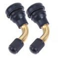 thumbnail image 1 of 2pcs Brass 90-degree Motorcycle Car Vehicle Tire Valve Extension Tire Rod Adapter, 1 of 6