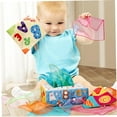 thumbnail image 2 of Ludolm Sensory Pull Along Toddler Infant Baby Tissue Box - Colorful Juggling Rainbow Dance Scarves for Kids Montessori Educational Manipulative Preschool Learning Toys – 5 Month 1-2-Year, 2 of 5
