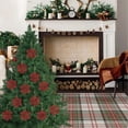 thumbnail image 1 of Xihbxyly Adornos Navideños de Copos de Nieve, Exquisita Decoración de Plástico Hueco de 10 Cm, con Un Efecto de Polvo Único, Paquete de 12 Adornos para Árbol de Navidad, Ideal para Celebraciones de T, 1 of 7