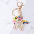 thumbnail image 3 of GOOHOCHY Unicorn Keychain with Rhinestones Charm Cute Glitter Accessories for Girls Backpacks 2PCS, 3 of 7