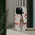 thumbnail image 4 of DistinctInk Tough Case for Apple iPhone 15 PRO (6.1" Screen), Compatible with MagSafe Charging - Valentine's Day Azawakh Puppy, 4 of 6