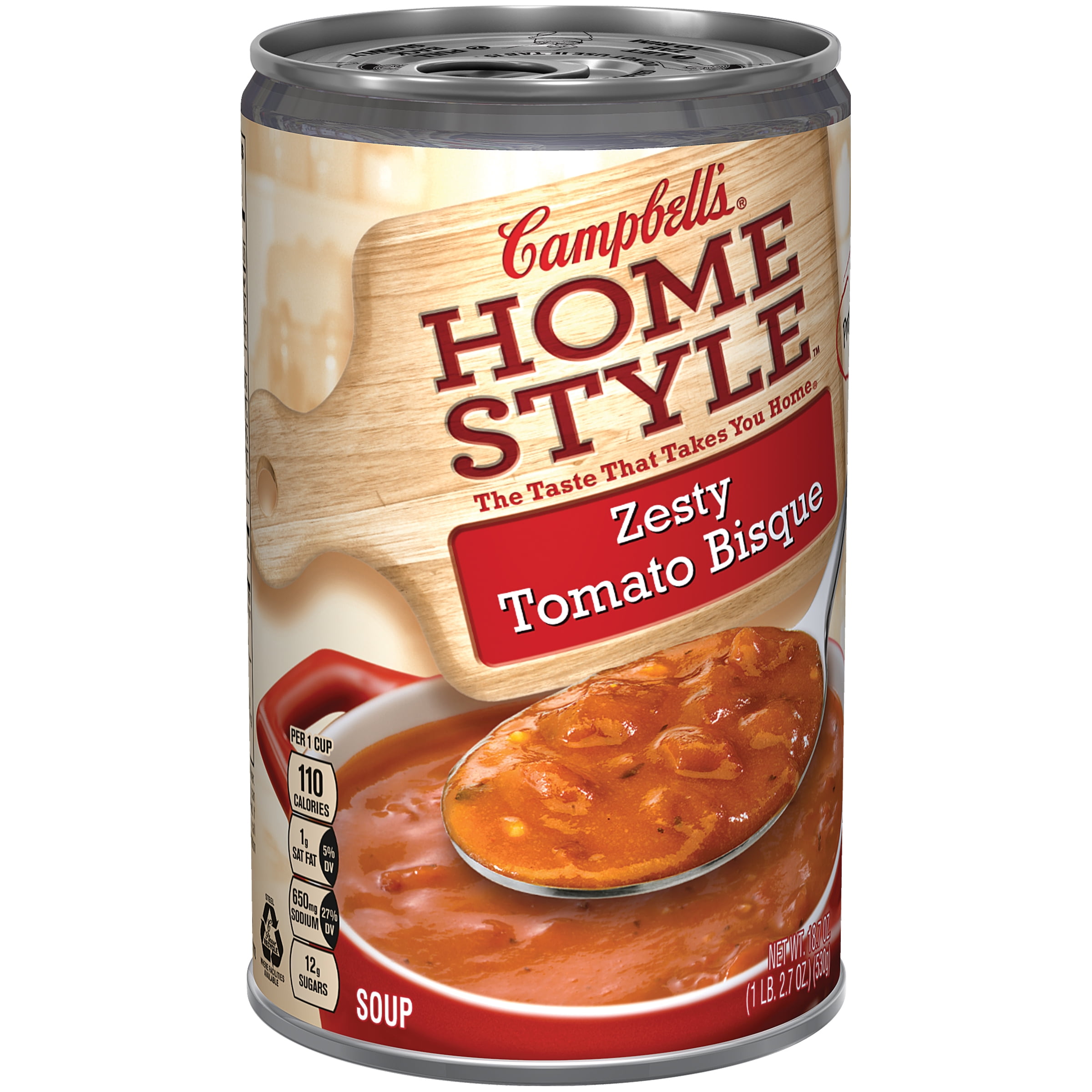 Image of campbell homestyle zesty tomato bisque