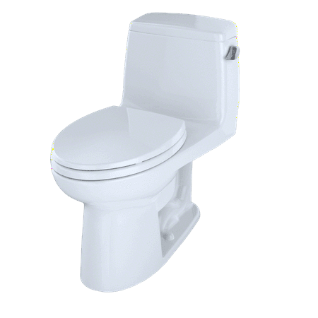 TOTO® Eco UltraMax® One-Piece Elongated 1.28 GPF ADA Compliant Toilet with Right-Hand Trip Lever, Cotton White - (Best One Piece Toilets 2019)