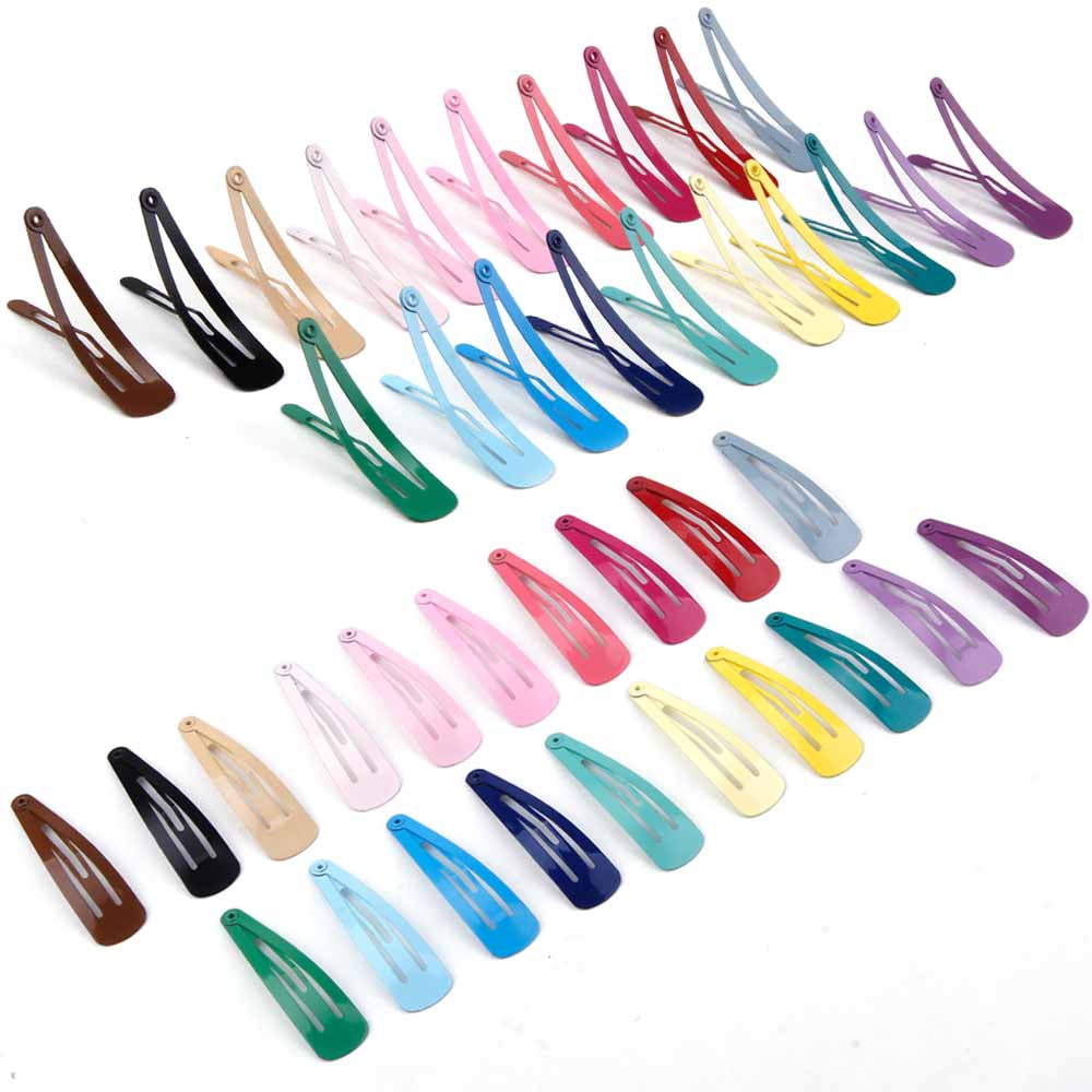 Havilah Snap Hair Clips - 200 Pieces Set Non-slip Metal Hair Clips Cute Kawaii Barrettes for Girls Kids Toddlers - Multi-color