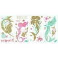 thumbnail image 6 of Mermaid Peel and Stick Wall Decals with Glitter, 6 of 6