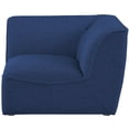 thumbnail image 6 of Meridian Furniture Miramar Navy Durable Linen Textured Corner, 6 of 7