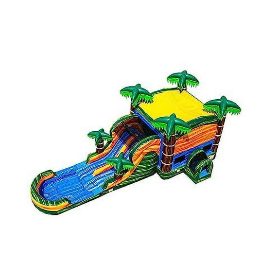 JumpOrange Commercial Grade Bounce House Water Slide with Pool for Kids and Adults (with Blower), Outdoor