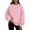 Pink A1, variant on qolati Oversized Sweatshirts for Women Fashion Crewneck Long Sleeve Slit Pullover Tops Color Block Ribbed Trim Shirts Teen Girl Preppys Clothes 2024