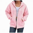 thumbnail image 2 of Godom Womens Zip Up Hoodies Oversized Fall Outfits 2025 Drawstring Zipper Hoodie Casual Loose Fit Long Sleeve Hoodies, 2 of 7