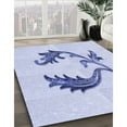 thumbnail image 2 of Ahgly Company Indoor Square Patterned Lavender Blue Area Rugs, 6' Square, 2 of 6