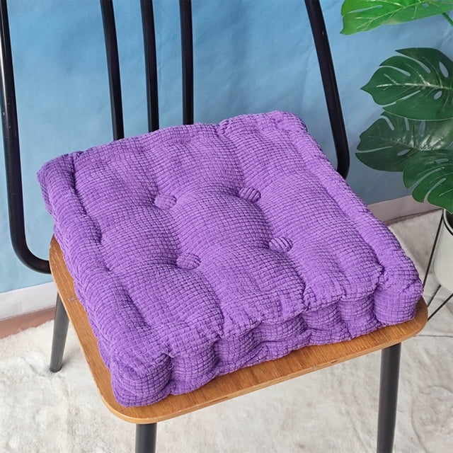 Cojín de Maíz Grueso Tatami Almohada de Suelo de Pana Almohadilla Suave, Morado MNFD