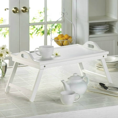 

White Wood Breakfast-in-Bed Tray