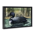 thumbnail image 2 of Stupell Industries Farmhouse Loon Family on Lake Black Floating Frame Canvas Art, 31 x 21, by Paul Brent, 2 of 8