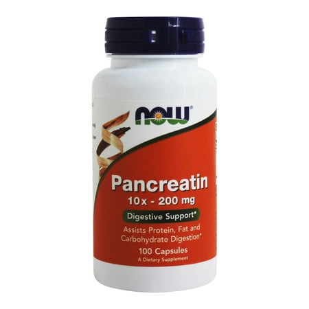 NOW Foods - Pancreatin 10X 200 mg. - 100 Capsules - Walmart.ca