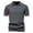 Grey, variant on Mens Polo Shirts Solid Color Business Workl Lapel Knit Short Sleeve Summer Casual Slim Dress Shirts for Men