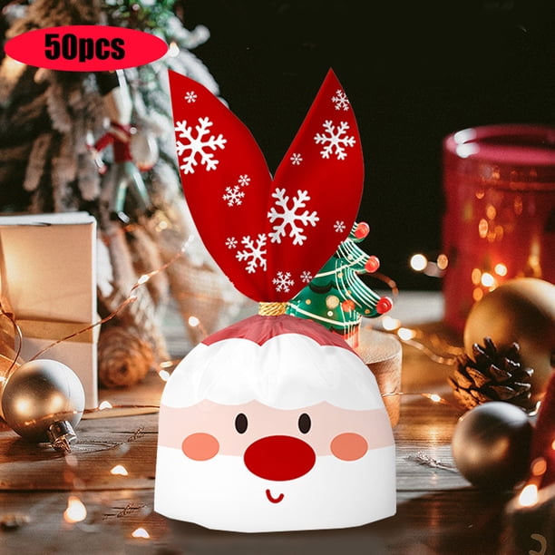 Bolsas de regalo para dulces, 50 unidades, para decorar fiestas, dulces, galletas ...