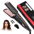 thumbnail image 1 of Plancha para Cabello, Plancha de Cabello Profesional 2 En 1 Con Tecnolog&iacute;a Infrarroja y Cer&aacute;mica, Placas Extras Anchas de 56MM, 17 Temperaturas Ajustables, Pantalla LED, Para Tod, 1 of 9