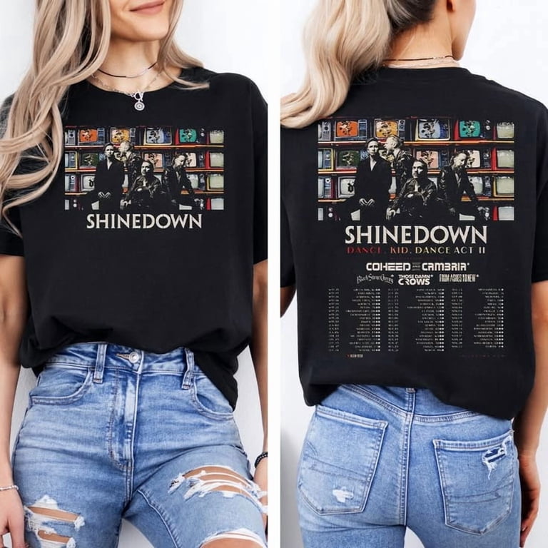 Shinedown Tour 2026 T-shirt Sizes S-5XL - Walmart.com