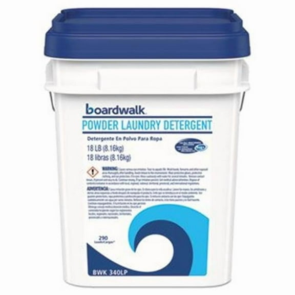 Boardwalk High Efficiency Powder Laundry Detergent, Crisp Clean Scent, 18 lb, 290 Loads
