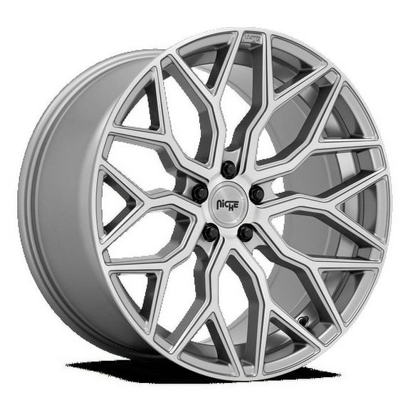 Niche M265 Mazzanti 22X10 5X112 20Et 66.56Cb Anthracite Brushed Tint Clear Wheel