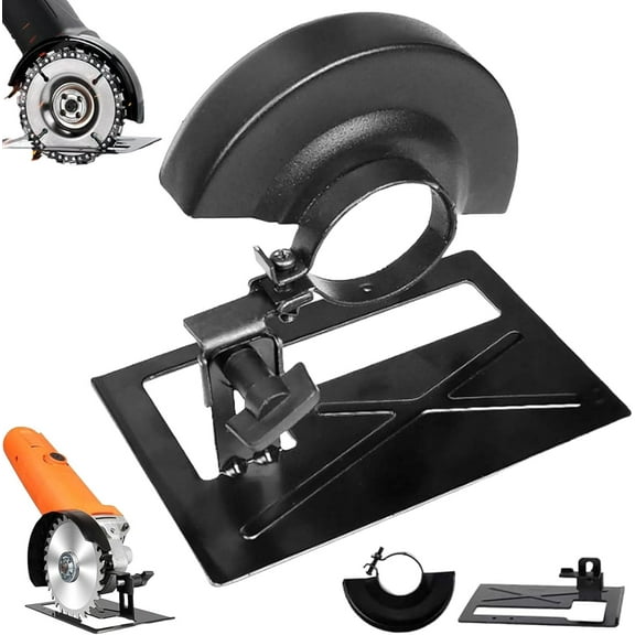YEPOLERCE Cutting Stand Protective Cover Kit for Angle Grinder, Adjustable Universal Fit with Enhanced Shield for Woodworking and Metalworking