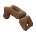 thumbnail image 2 of yotijay Napping Pillow Comfort Face Down Pillow for Reading Watching Movies Relaxing Brown, 2 of 9