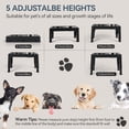 thumbnail image 2 of Cuencos elevados para perros PAWISE con alimentador lento y acero inoxidable, 2 of 9