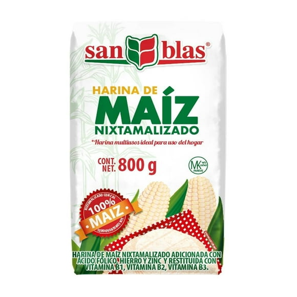 Harina de maíz San Blas nixtamalizado 800 g