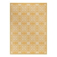 thumbnail image 2 of World Rug Gallery Transitional Geometric Textured Flat Weave Indoor/Outdoor Area Rug - YELLOW 5' X 7', 2 of 9