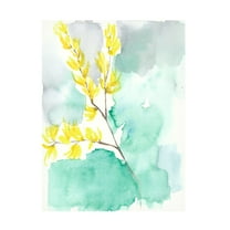 Jennifer Goldberger 'Forsythia Dreams I' Canvas Art
