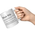 thumbnail image 4 of Work Wife Coworker Funny Ceramic Coffee Mug For Her Girlfriends Officemates Retirement Thank You Appreciation 11 oz Novelty Drinkware White Cups, 4 of 6