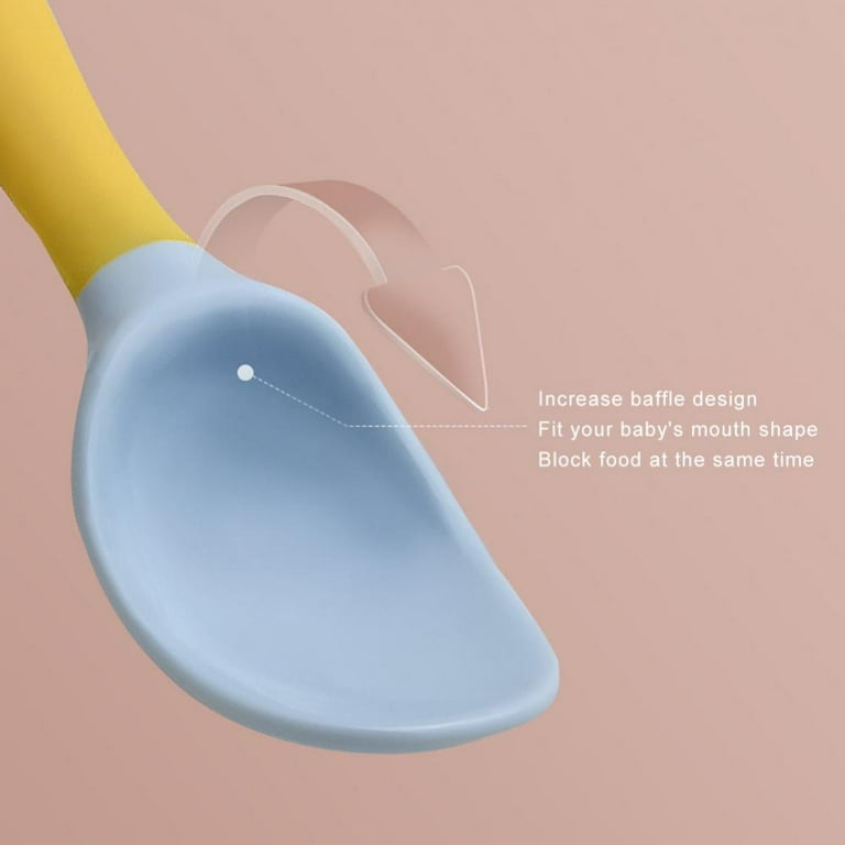 2nd Stage Silicone Spoon blue