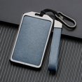 thumbnail image 4 of Car Key Fob Cover Case Protector Zinc Alloy Leather Car Remote Key Fob Case Cover Bag For Tesla Model Model Y/3, 4 of 7