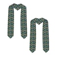 thumbnail image 2 of Fotbe Colorful Pineapples Printed Class of 2024 Graduation Stole, 2 of 7