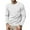White, variant on White Long Sleeve T Shirt Men Thermal Long Sleeve Crewneck Sweater Fall Vintage Mens Sweater Comfort Casual Plus Size Sweatshirts, White 2XL