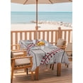 thumbnail image 2 of 52x70 Inch Outdoor Tablecloth with Umbrella Hole Zipper Rectangle Baseball Rectangular Tablecloths Outside Waterproof Vintage Wooden Shabby Art Patio Table Cloth Cover for Picnic Party, 2 of 8