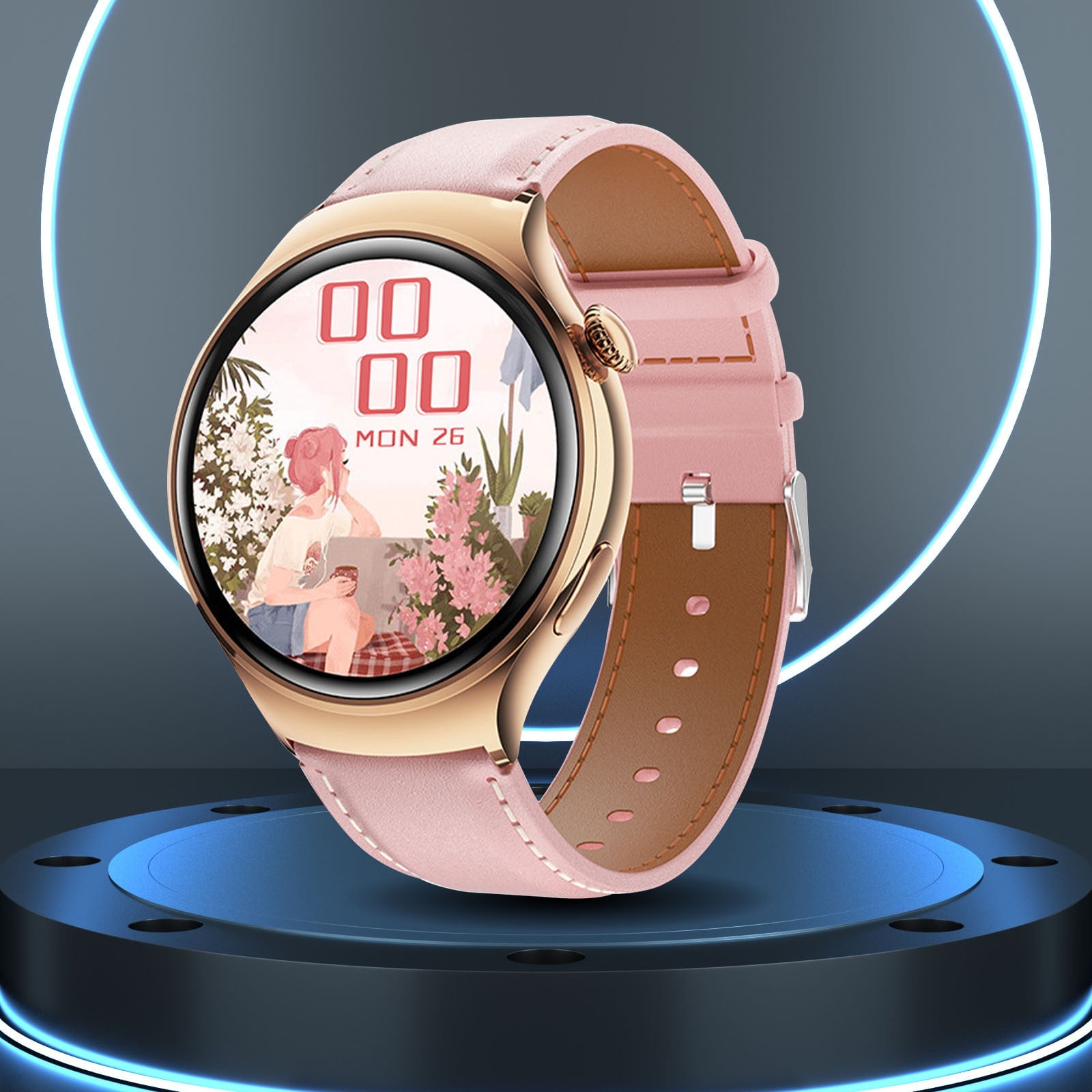 AZXY Smart Watch,Smartwatch,Fitness Smart Watches,Smart Watches for Men,Waterproof Cheap Bluetooth Smart Watch for Women Android Clearance,Gold