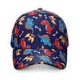 thumbnail image 2 of Cartoon Dinosaur Baseball Hat - Funny Cute Dino Design Adjustable Sun Protection Cap, 2 of 5