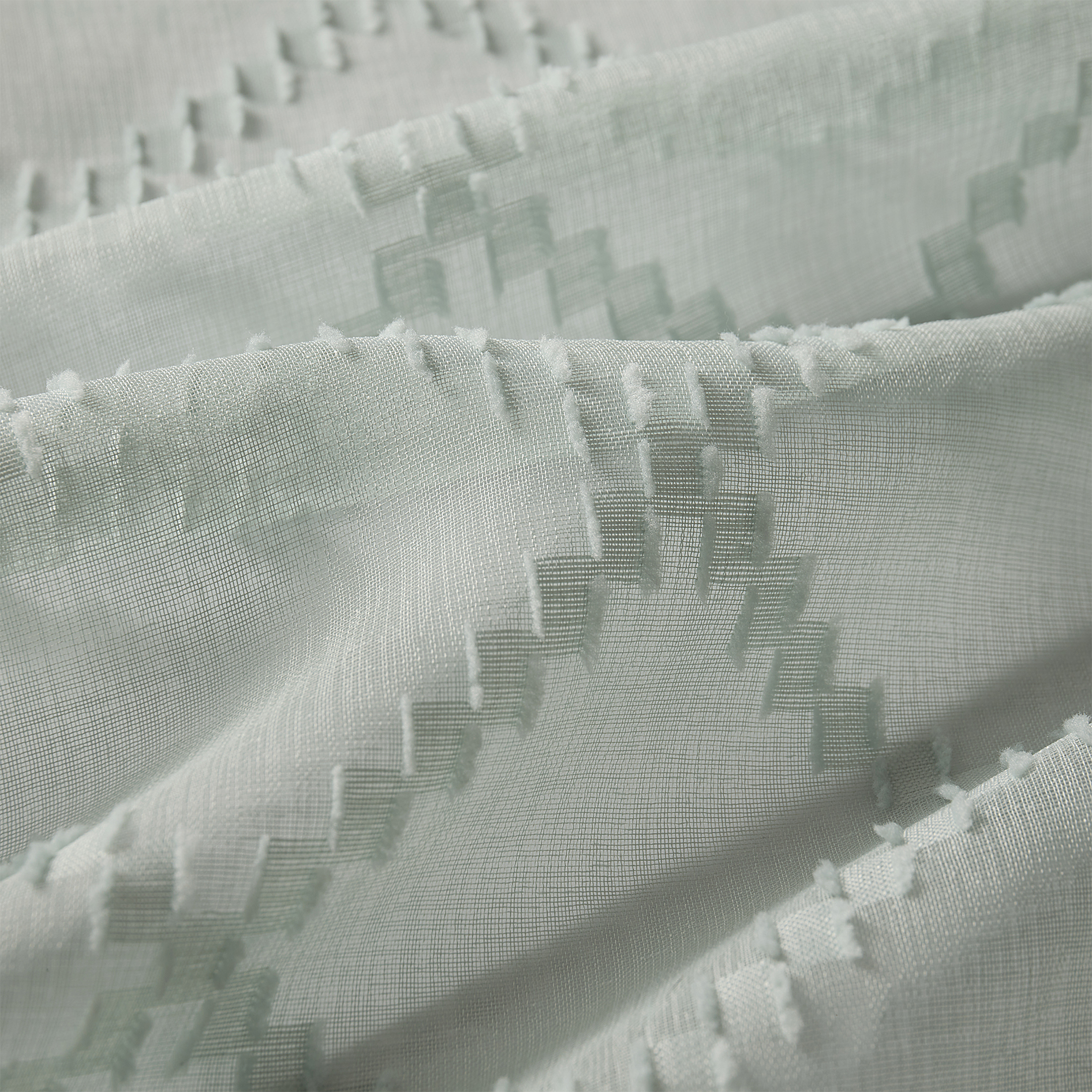 Mainstays Textured Sheer Curtain Panels, Set of 4 photo 5