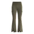 thumbnail image 4 of No Boundaries Mineral Wash Flare Cargo Pants, 31'' Inseam, Women's XXS-XXL, 4 of 4