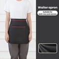 thumbnail image 4 of Sunjoy Tech Waiter Half Apron Waterproof Oil-proof Large Pockets Adjustable Strap Men Women Kitchen Chef Cafe Restaurant Bakery Flower Shop Barista Work Apron, 4 of 8