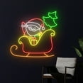 thumbnail image 3 of Handmadetneonsign Santa Claus Sleigh Neon Sign, Christmas Sleigh Led Sign, Merry Christmas Sleigh, 3 of 5