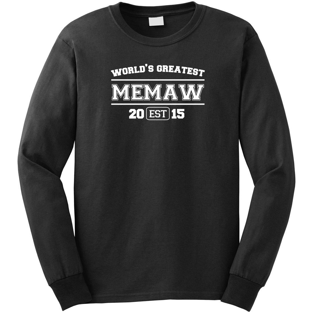 World's Greatest Memaw Men's Long Sleeve Shirt - ID: 716 - Walmart.com