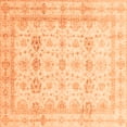 thumbnail image 1 of Ahgly Company Indoor Square Oriental Orange Traditional Area Rugs, 8' Square, 1 of 4