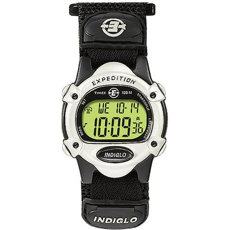 Timex Unisex Expedition Digital CAT Watch, Black Fast Wrap Velcro Strap